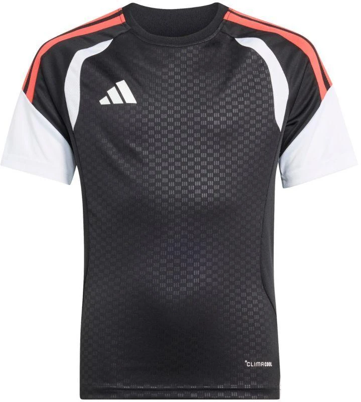 adidas Tiro 26 Varžybų treniruočių marškinėliai vaikams Juodi KA7607