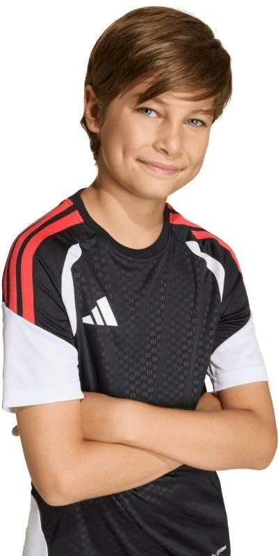 adidas Tiro 26 Varžybų treniruočių marškinėliai vaikams Juodi KA7607