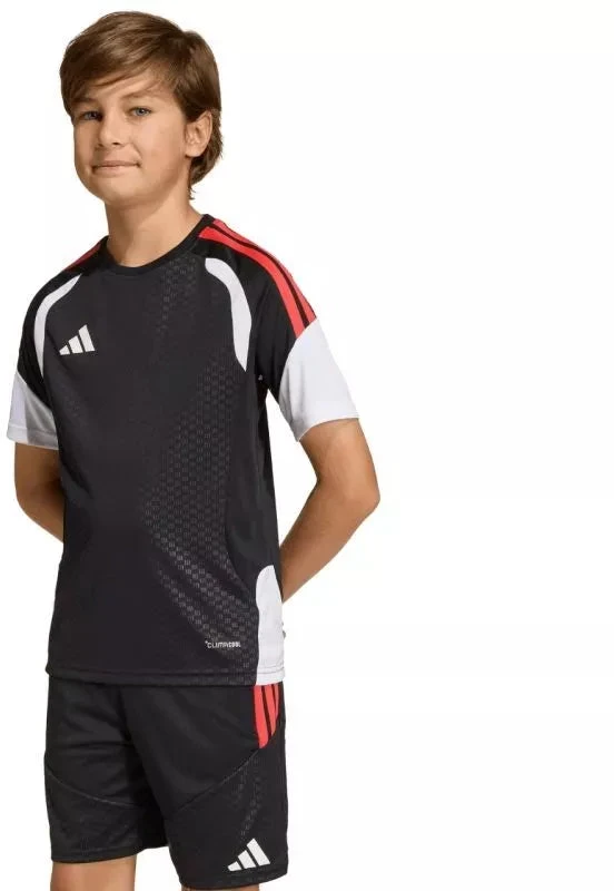 adidas Tiro 26 Varžybų treniruočių marškinėliai vaikams Juodi KA7607
