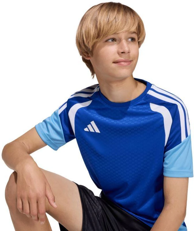 adidas Tiro 26 Varžybų treniruočių vaikiški marškinėliai, Mėlyna/Šviesiai mėlyna KA7602