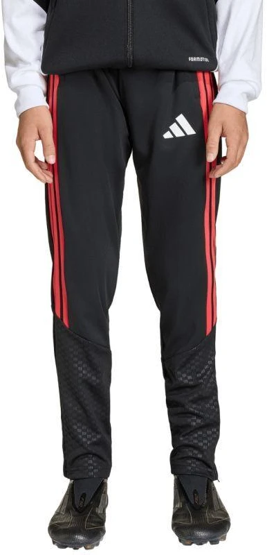 adidas Tiro 26 varžybų treniruočių vaikiškos kelnės juodos ir raudonos KA5136