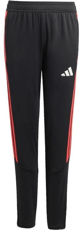 adidas Tiro 26 varžybų treniruočių vaikiškos kelnės juodos ir raudonos KA5136