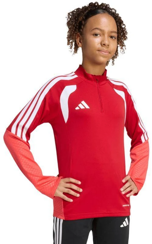 adidas Tiro 26 Varžybų treniruočių viršutinė dalis, raudonai-oranžinė, vaikams, džemperis KA7571