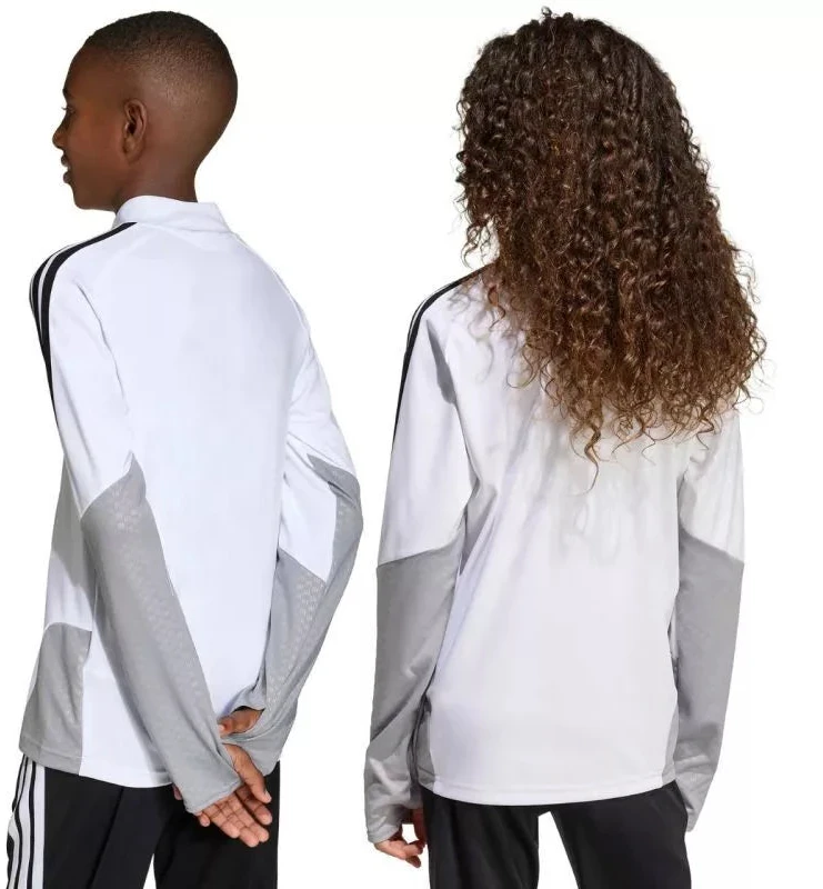 adidas Tiro 26 Varžybų treniruočių viršutinė dalis vaikams, balta ir pilka KA7577