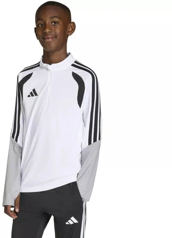 adidas Tiro 26 Varžybų treniruočių viršutinė dalis vaikams, balta ir pilka KA7577