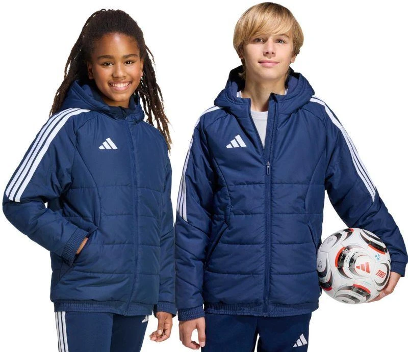 adidas Tiro 26 Žiemos tamsiai mėlynos vaikiška striukė KA8026
