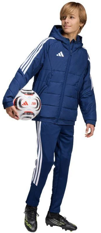 adidas Tiro 26 Žiemos tamsiai mėlynos vaikiška striukė KA8026