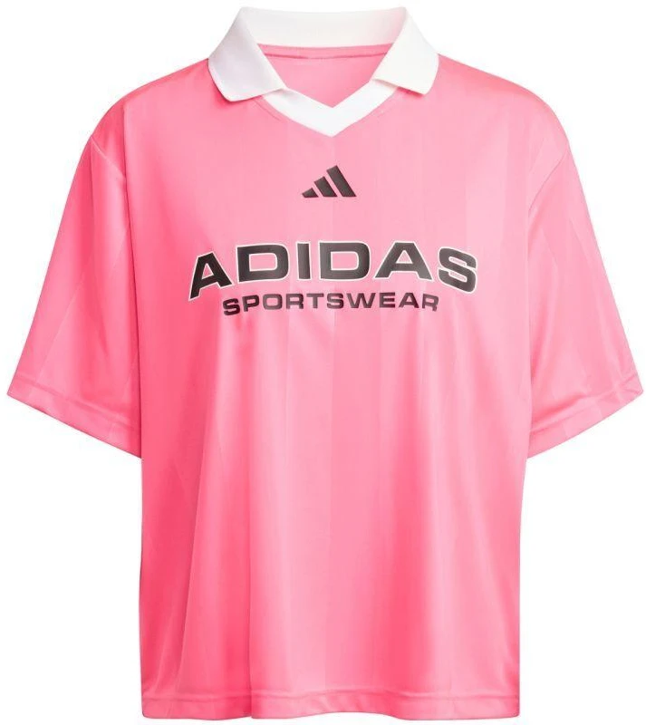 Adidas Tiro Q4 moteriški marškinėliai rožiniai JN2747