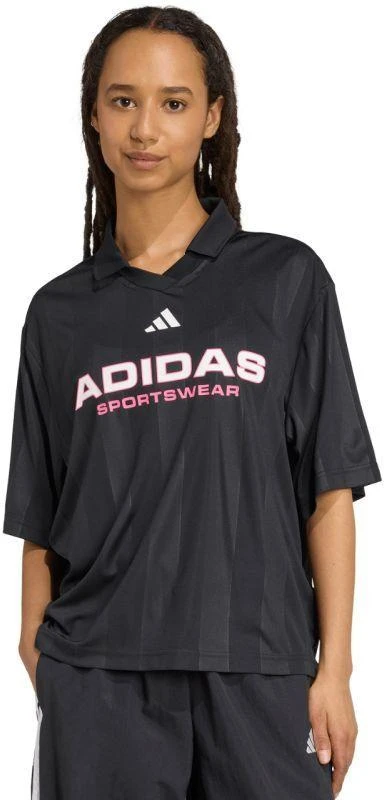 adidas Tiro Q4 Moteriški Polo Marškinėliai Juodi JN2749