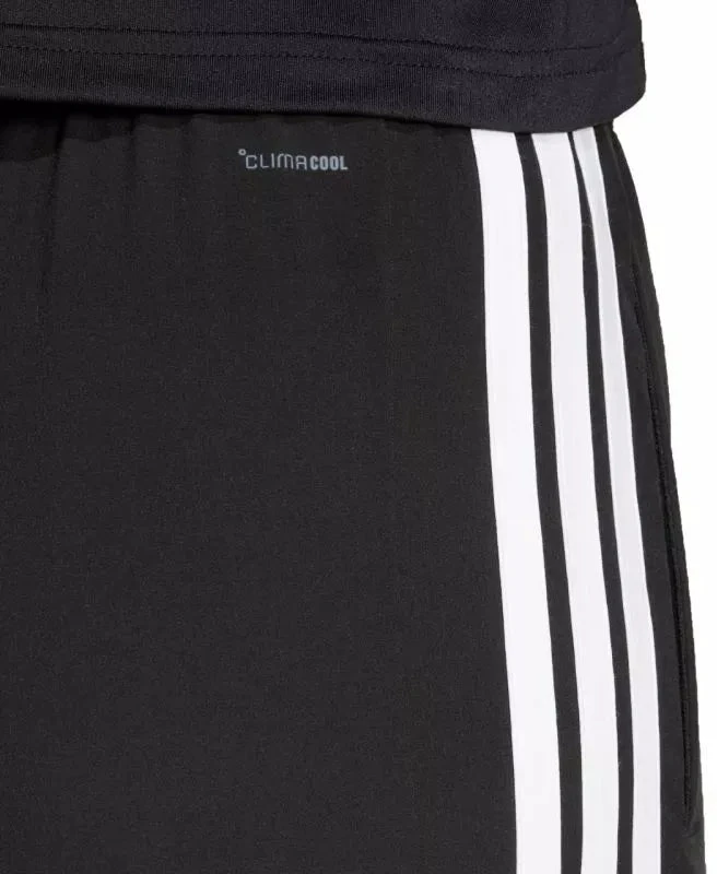 adidas Train Essentials 3 juostelių austinės kelnės moterims, juodos JI8313