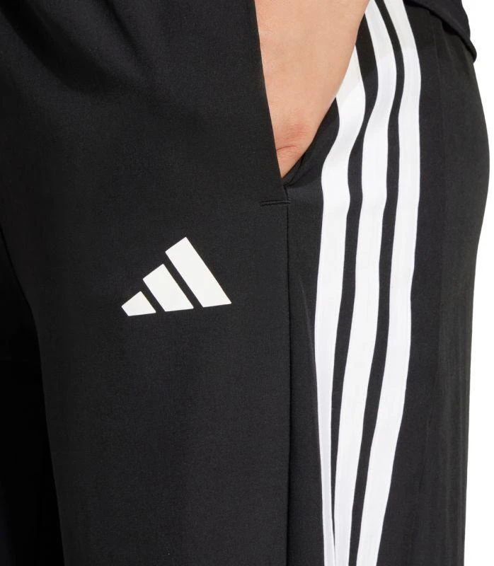 adidas Train Essentials 3 juostelių austinės kelnės moterims, juodos JI8313
