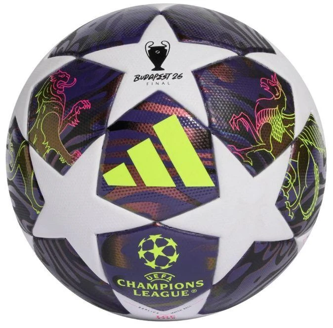 adidas UCL 25/26 Final League J290 Purpurinis ir Baltas Futbolo Kamuolys JX9097