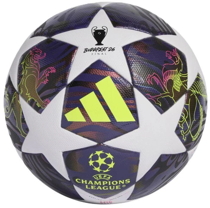 adidas UCL 25/26 Final League J350 Violetinis ir Baltas Futbolo kamuolys JX9098