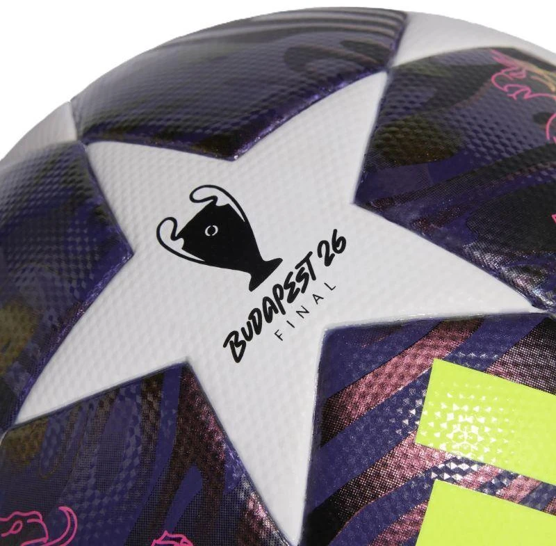 adidas UCL 25/26 Final League J350 Violetinis ir Baltas Futbolo kamuolys JX9098