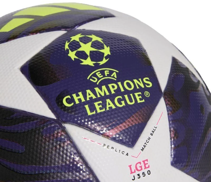 adidas UCL 25/26 Final League J350 Violetinis ir Baltas Futbolo kamuolys JX9098