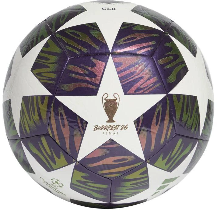 Adidas UCL 25/26 Finalinis futbolo kamuolys Violetinė, Žalia ir Balta KT0658