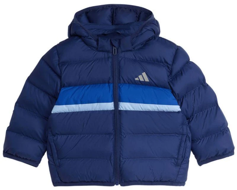 Adidas vaikiška striukė su sintetiniu pūku, tamsiai mėlyna, JL7392