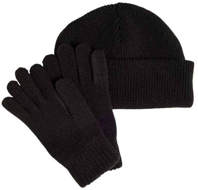 Adidas vaikiškas kepurės ir pirštinių komplektas, juodas JP2783