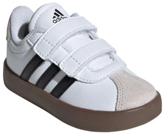 Adidas VL Court 3.0 vaikiški batai riedlenčių sportui, balti ir pilki, ID9157