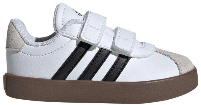 Adidas VL Court 3.0 vaikiški batai riedlenčių sportui, balti ir pilki, ID9157