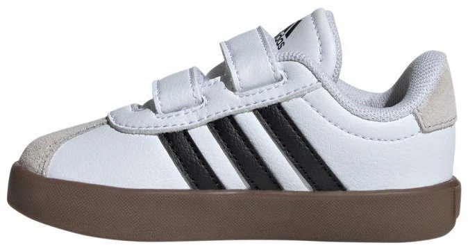 Adidas VL Court 3.0 vaikiški batai riedlenčių sportui, balti ir pilki, ID9157
