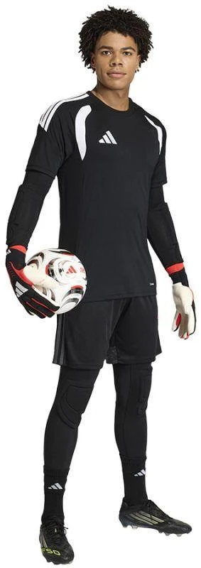 adidas Vyriškos paminkštintos ilgos termo kelnės vartininkams, juodos JZ9224
