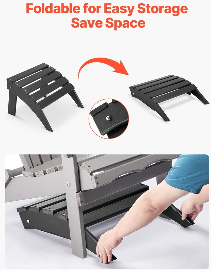 VEVOR Adirondack sulankstomas pakojis