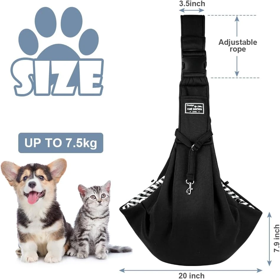Adiwo augintinio nešyklė per petį mažiems ir vidutiniams šunims bei katėms iki 7,5kg U9-KZDCWBH240329-FBA
