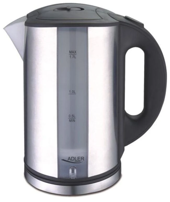 Adler | Virdulys | AD 1216 | Standard | 2000 W | 1.7 L | Nerūdijantis plienas | 360° rotational base