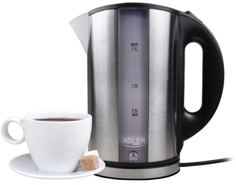 Adler | Virdulys | AD 1216 | Standard | 2000 W | 1.7 L | Nerūdijantis plienas | 360° rotational base