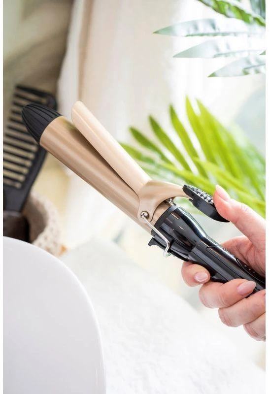 Adler | Hair Suktukas | AD 2112 | Ceramic heating system | Barrel diameter 32 mm | 55 W | Juodas