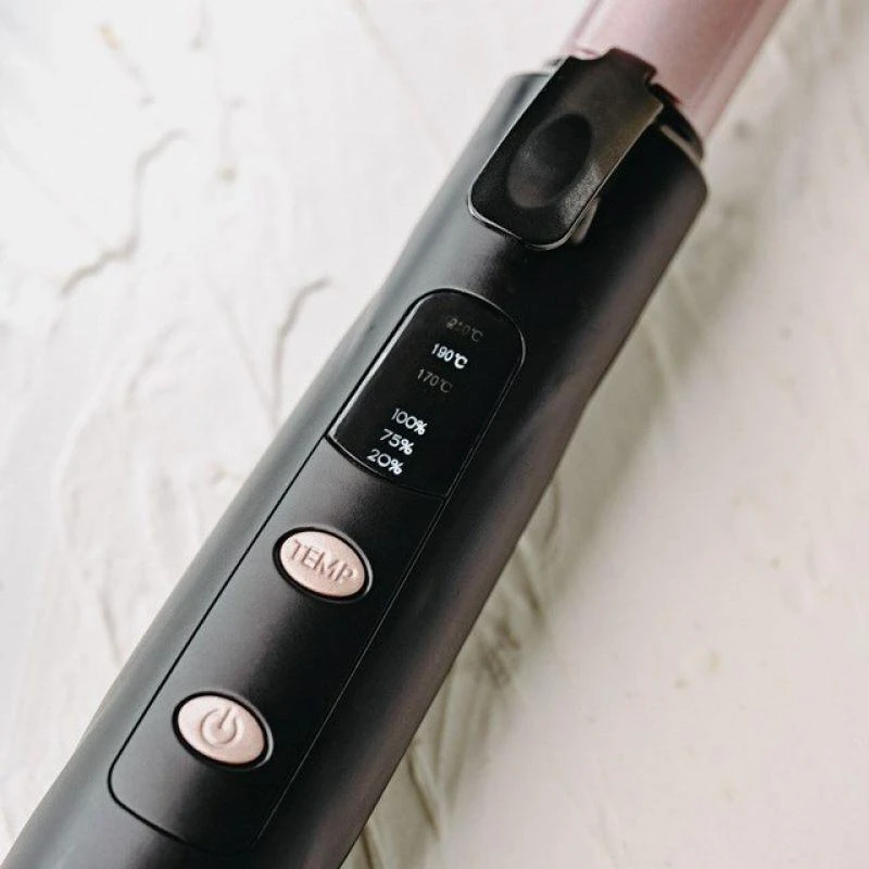 Adler Cordless Curling Iron | AD 2120 | Temperature (min) 170 °C | Ekranas LED | Juodas/Rose Gold