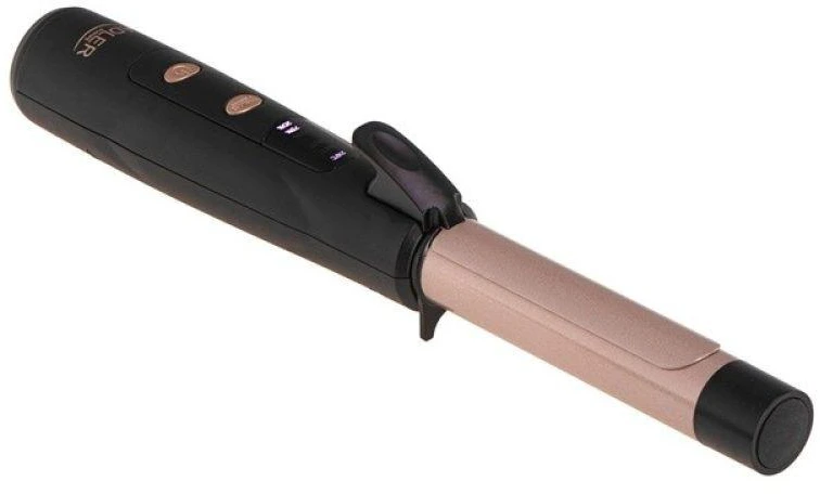 Adler Cordless Curling Iron | AD 2120 | Temperature (min) 170 °C | Ekranas LED | Juodas/Rose Gold