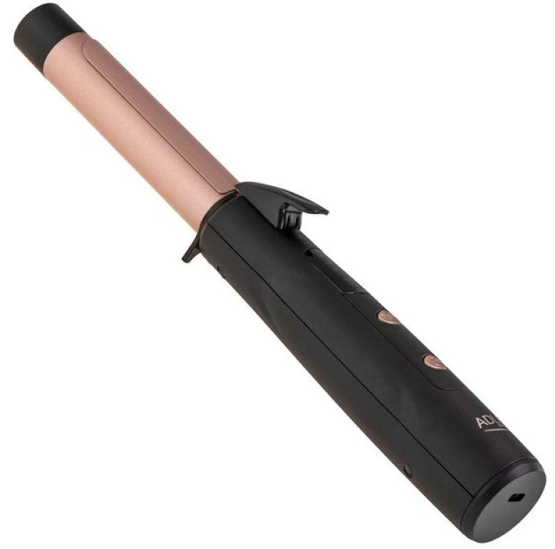 Adler Cordless Curling Iron | AD 2120 | Temperature (min) 170 °C | Ekranas LED | Juodas/Rose Gold