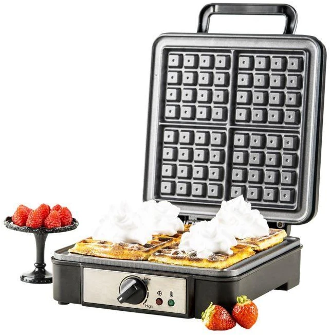 Adler | Vaflinė | AD 3049 | 1200 W | Number of pastry 4 | Belgium | Juodas