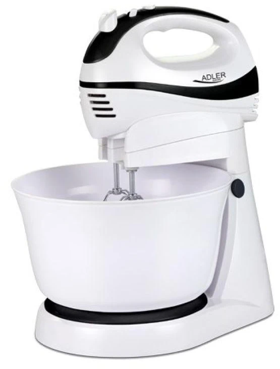 Virtuvinis kombainas Adler | Mixer | AD 4206 | Mixer with bowl | 300 W | Greičių skaičius 5 | Turbo mode | Baltas