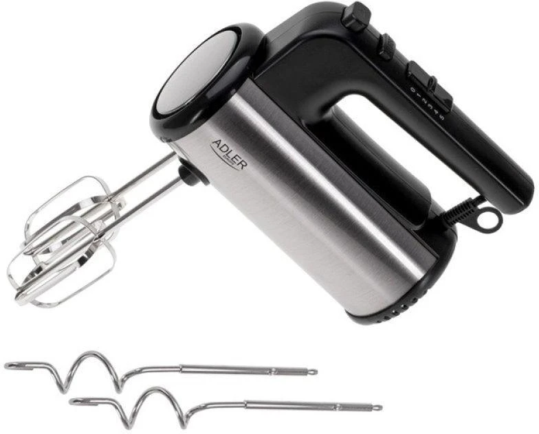 Plakiklis Adler Hand mixer | AD 4232 | Hand Mixer | 900 W | Greičių skaičius 5 | Turbo mode | Juodas/Stainless Steel