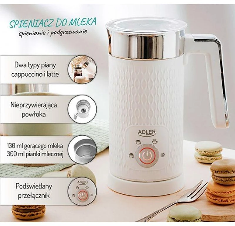 Adler | Pieno plakiklis | AD 4494 | 500 W | Pieno plakiklis | Baltas