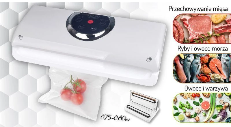 Adler | Vacuum Sealer | AD 4503 | Power 130 W | Baltas