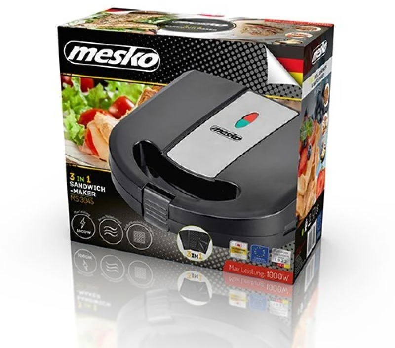 Sumuštinių keptuvas Adler Sandwich Maker 3 in 1 MESKO MS3045
