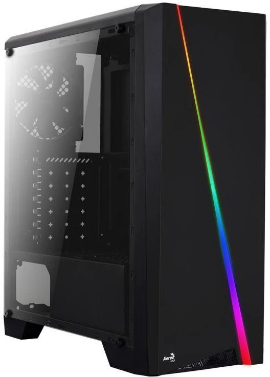 Ausinės Aerocool PGS CYLON AEROPGSCYLON-BK kompiuterio korpusas (ATX, Micro ATX, Mini ITX; juodos spalvos)