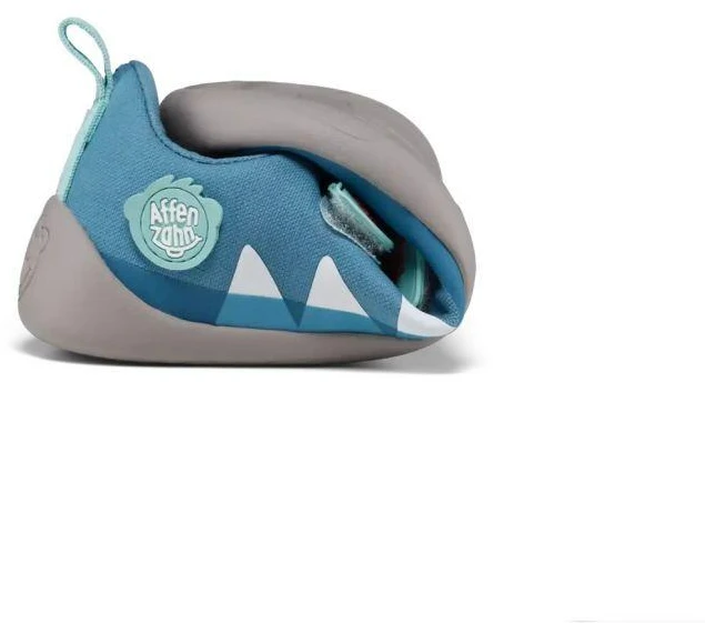 Affenzahn pusbačiai iš medvilnės Lucky Shark Jr batai 00391-30211
