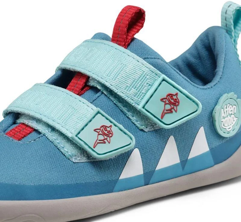 Affenzahn pusbačiai iš medvilnės Lucky Shark Jr batai 00391-30211