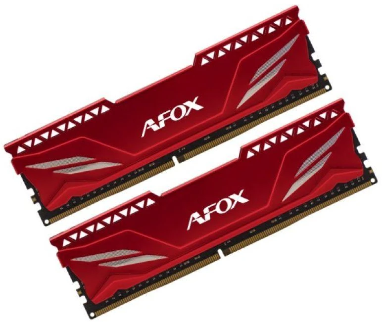 AFOX GAMING DDR4 2X16GB 3200MHZ CL16 RANK1 XMP2 Raudonas
