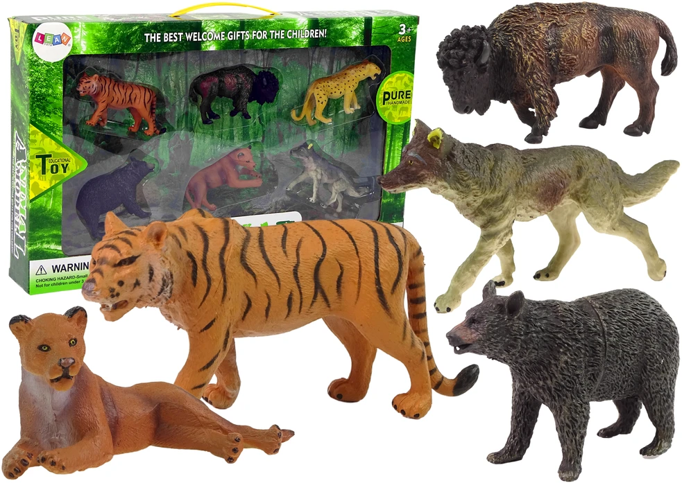Figūrėlių rinkinys Afrikos miško gyvūnai Lean Toys