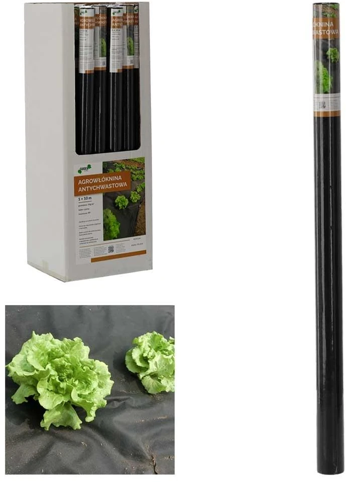 Chomik Agroplėvelė nuo piktžolių 1 x 10 m, juoda, 50 g/m²