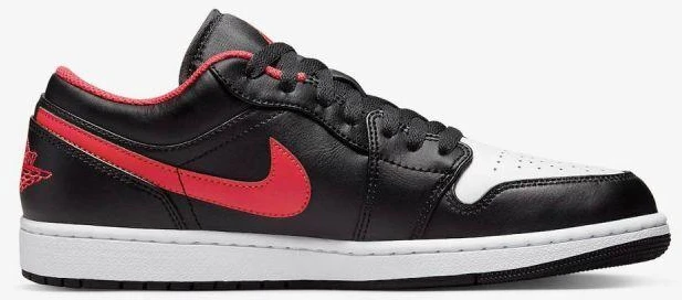 Air Jordan 1 LOW Juodos/Ugnies raudonos/Baltos sportiniai bateliai - 553558-063