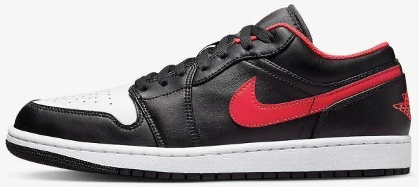 Air Jordan 1 LOW Juodos/Ugnies raudonos/Baltos sportiniai bateliai - 553558-063