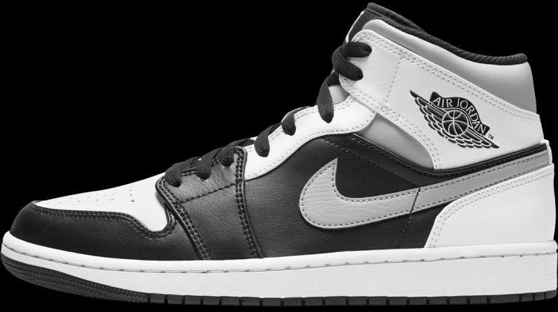 Air Jordan 1 Mid Baltas Shadow batai - 554724-073