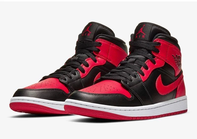 Air Jordan 1 Mid Banned Krepšinio bateliai - 554724-074